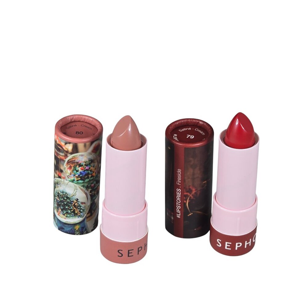 Sephora Holiday Lipsticks 2 shaedes Festive #80 & Fireside #79 NWOB